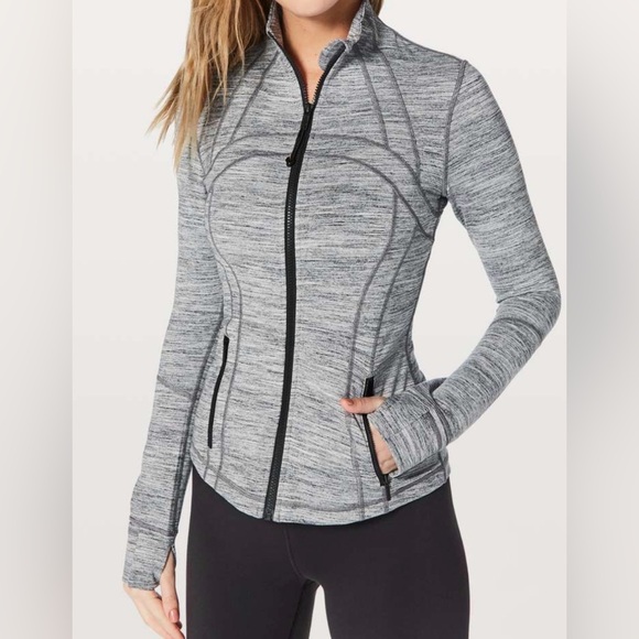 NWT Lululemon Define Jacket Space Dye Grey Size 10 NOT FOR SALE